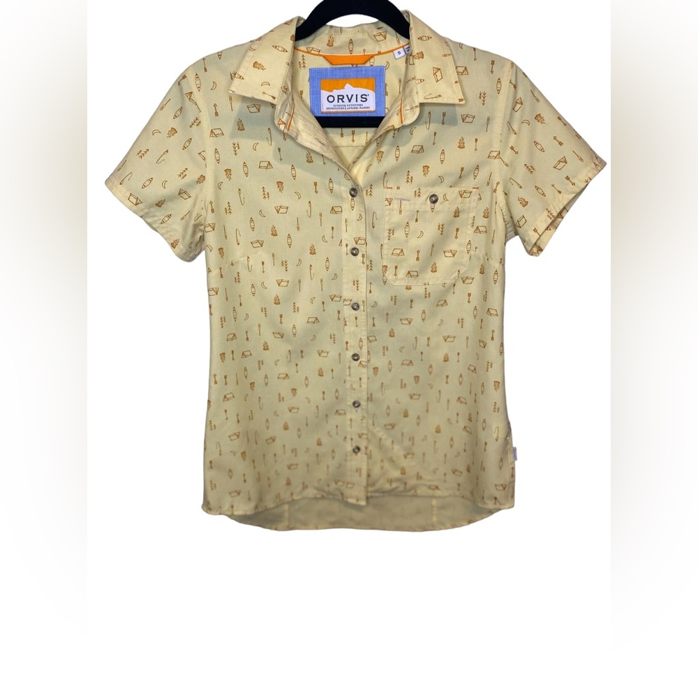 Orvis | Small Campfire Patterned Light Yellow Col… - image 3
